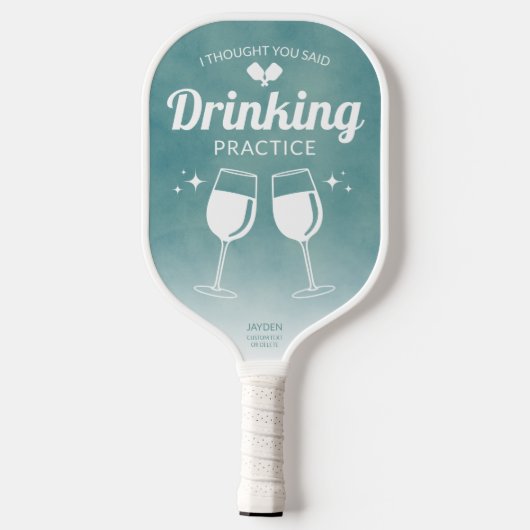 Grün, dachte ich, du sagtest Trinkübungen Pickleball Schläger (Rückseite)