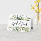 grün danke, dass du meine Trauzeugin-Karte bist Karte (Gelbe Blume)