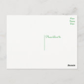 Grün danke dir Sukkulent Cactus Southwest Wedding Postkarte (Rückseite)