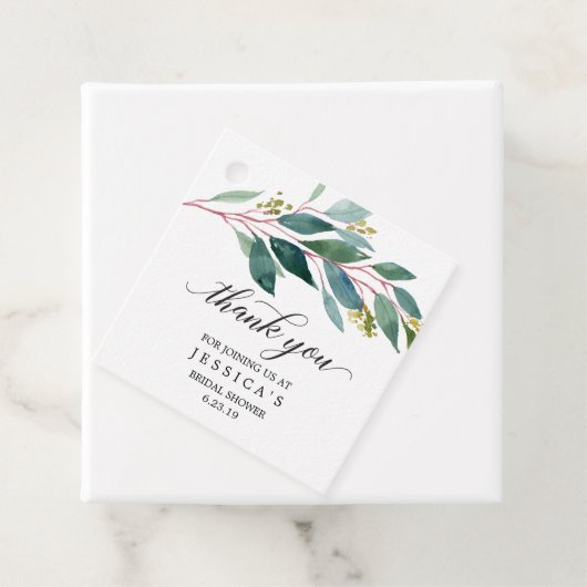 Grün Danke für Tag Geschenkanhänger (Beispiel)