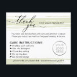 Grün danke Ihnen Hinweise zur Waschpflege Flyer<br><div class="desc">Grün danke Ihnen Hinweise zur Waschpflege</div>