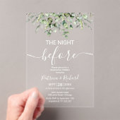 Grün Das Abendessen vor der Probe Acryleinladungen (Insitu (Handheld))