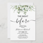 Grün Das Abendessen vor der Probe Einladung (Vorderseite)