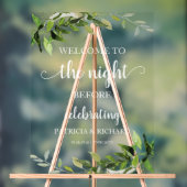 Grün Das Abendessen vor der Probe Willkommen Acrylschild (Neutral)