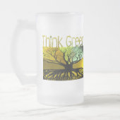 Grün denken mattglas bierglas (Links)