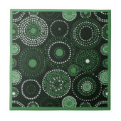 Grün der Aborigine-Kunst 6 von 9 Keramiken Tile Fliese (Vorderseite)
