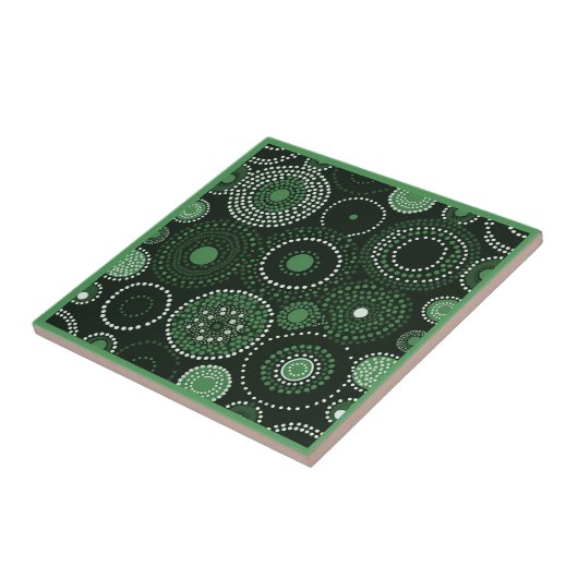 Grün der Aborigine-Kunst 6 von 9 Keramiken Tile Fliese (Seite)