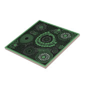 Grün der Aborigine-Kunst 8 von 9 Keramiken Tile Fliese (Seite)