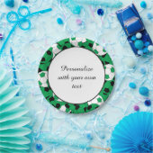 Grün der Fußball-Spieler-| DIY des Text-| Pappteller (Party)