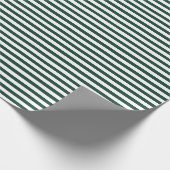 Grün der Jäger| Weißgestrickpapier Geschenkpapier (Ecke)