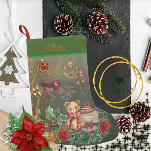 Grün der Kinder Kleiner Weihnachtsstrumpf