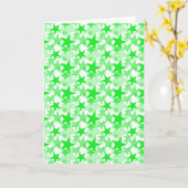Grün der Stern-3 Karte (Gelbe Blume)