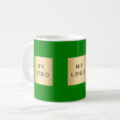 Grün des Firmenlogos Kaffeetasse (Vorderseite Links)