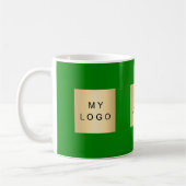 Grün des Firmenlogos Kaffeetasse (Links)