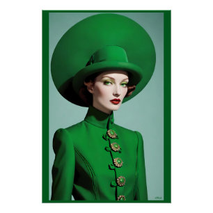 Grün des Irischen Poster