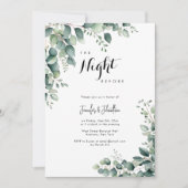 Grün Die Nacht vor der Probe einladen Einladung (Vorderseite)