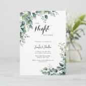 Grün Die Nacht vor der Probe einladen Einladung (Stehend Vorderseite)