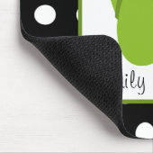 Grün drehen Reinfälle/Schwarzes mit weißen Mousepad (Ecke)