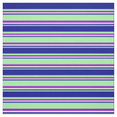 Grün, Dunkelblau, Weiß und dunkle Violette farbig Stoff (Muster)