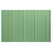 Grün, Dunkelrot und hellgelbes Muster Stoff (Yard (91,4 cm))