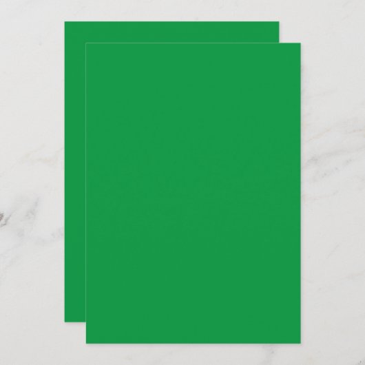 Grün, dunkle Münze, verblasste Grün, Einladung (Vorne/Hinten)