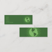 Grün - dünn mini visitenkarte (Vorne/Hinten)