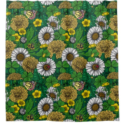 Grün Duschvorhang (Vorderseite)