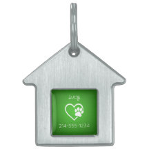 Grün Eat Play Love Individueller Hunde Namensschil