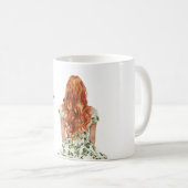 Grün Ein Apfel Pro Tag Rothaarige Kaffeetasse (VorderseiteRechts)