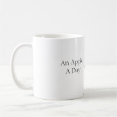 Grün Ein Apfel Pro Tag Rothaarige Kaffeetasse (Links)