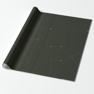 Grün, einfach, elegant, modern und abstrakt geschenkpapier
