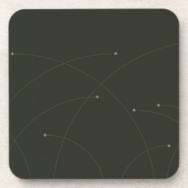 Grün, einfach, elegant, modern und abstrakt getränkeuntersetzer