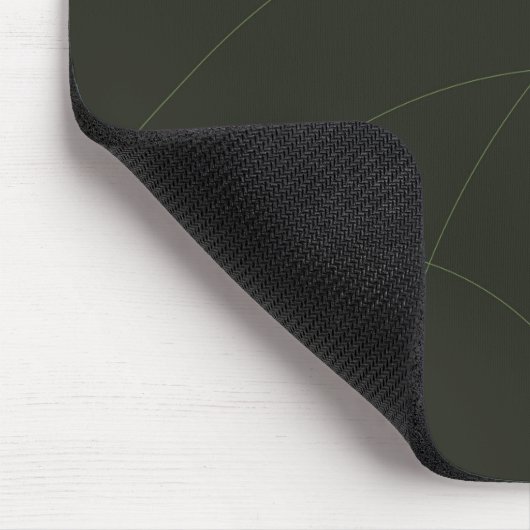 Grün, einfach, elegant, modern und abstrakt mousepad (Ecke)