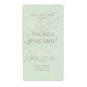 Grün | Einfache moderne floristische Schiffskennze (Vorne)