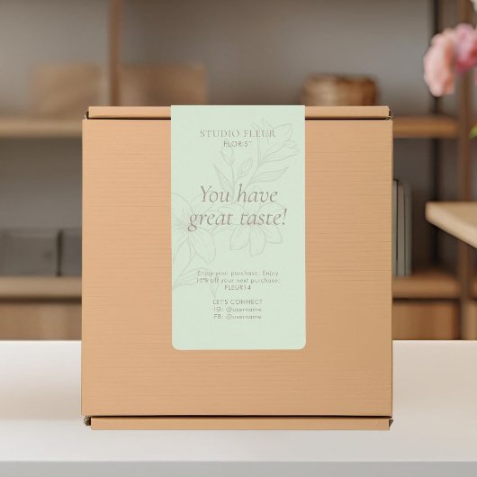 Grün | Einfache moderne floristische Schiffskennze