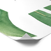 Grün Elegantes Probe Abendessen Willkommen Poster (Ecke)