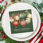 Grün Elegantes Weihnachtsgebäck Party Ornamente Serviette<br><div class="desc">Grün Elegantes Weihnachtsgebäck in Aquarelltönen Napkins beherbergt wunderschöne, wasserfarbene Weihnachtsschmuck in Rot-, Grün- und Goldtönen.</div>