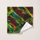 Grün entwässert badhandtuch set (Waschlappen)