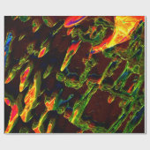 Grün entwässert geschenkpapier (Flach)