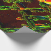 Grün entwässert geschenkpapier (Ecke)