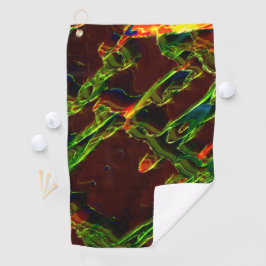 Grün entwässert golfhandtuch