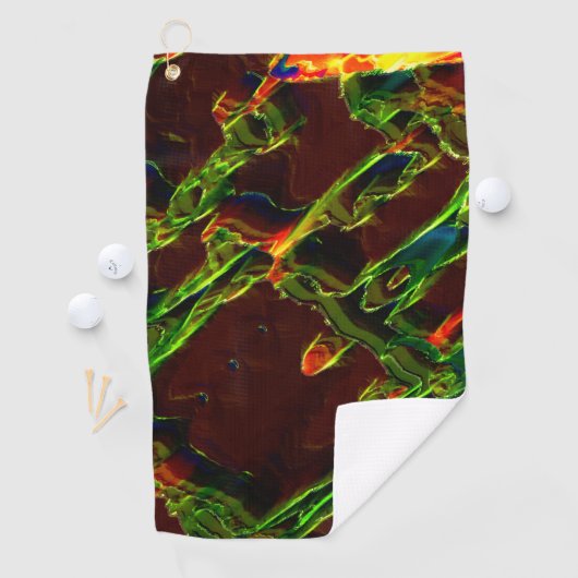 Grün entwässert golfhandtuch (Insitu)