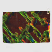 Grün entwässert golfhandtuch (Horizontal)