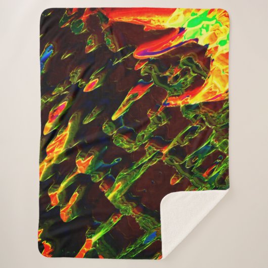 Grün entwässert sherpadecke (Vorderseite)