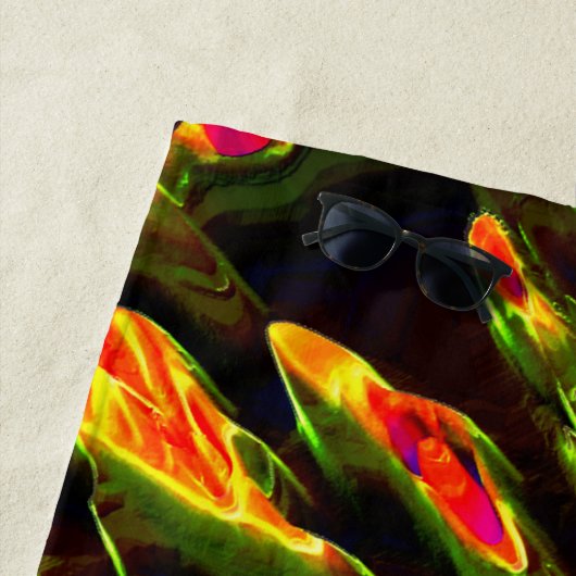 Grün entwässert strandtuch (Beispiel)