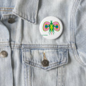 Grün - Erde blüht nicht ohne diese! Button (Beispiel)