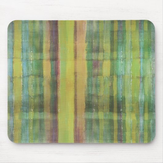 Grün farbige abstrakte moderne Kunst Mousepad (Vorne)