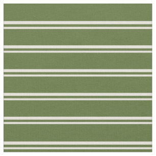 Grün farbiges Muster aus Beige und Dunklem Olive Stoff