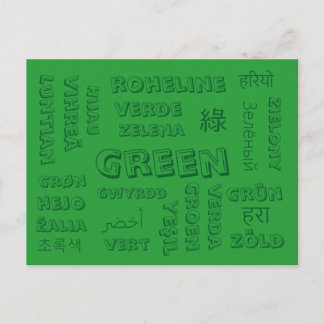 Grün - Farbsprachen auf Postkarten