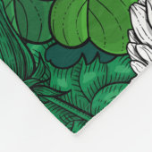 Grün Fleecedecke (Ecke)